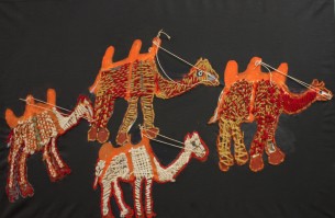 Iwana Ken  Camel Tapestry