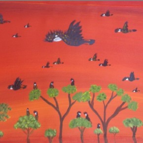 New Paintings by Kukula McDonald - Black Cockatoos