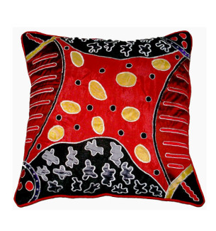 Embroidered cushion cover