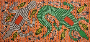 Robert J Campbell Jnr Aboriginal Artist at Tali Gallery