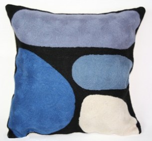 Better World Arts Cushion Cover Keturah Zimran Blue at Tali Gallery