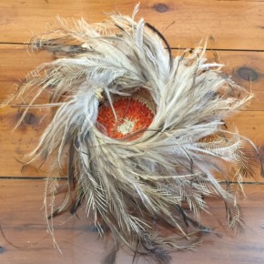 New Tjanpi Baskets with Emu Feathers